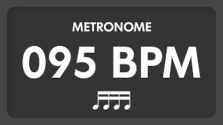 95 BPM  Metronome  16th Notes [upl. by Oakman]