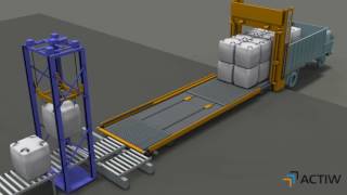 Automatic trailer and container loading solution for Big Bags by Actiw LoadMatic [upl. by Aimehs436]