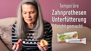 DinaBase7 Die Zahnprothesen Unterfütterung für zu Hause  Never2Late [upl. by Gemmell430]