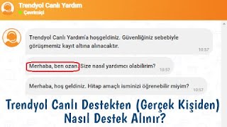 Trendyol Canlı Destekten Gerçek Kişiden Nasıl Destek Alınır Satıcılar İçin [upl. by Ephraim]