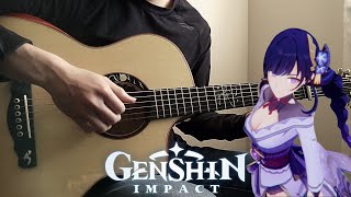 Raiden Shogun Judgement of Euthymia  FingerStyle Guitar Cover Genshin Impact [upl. by Aietal]