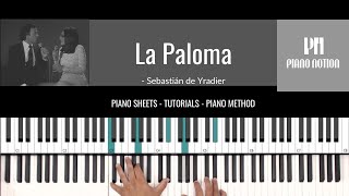 La Paloma  The Dove  Nana Mouskouri  Iglesias Sheet Music  Piano Solo  Cover  Tutorial [upl. by Ahsaela]