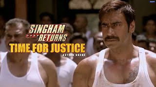 Time for Justice  Singham Returns  Movie Scene  Ajay Devgn  Rohit Shetty [upl. by Yanahs]