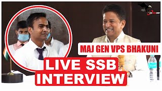 Live SSB Interview  Complete Personal Interview by Gen Bhakuni  Former Commandant SSB Bangalore [upl. by Lem]