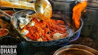 Moradabadi Dhaba Food  Maheswari Moradabad Street Food India [upl. by Ahtekal462]