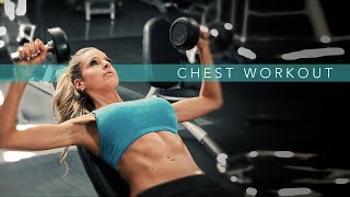 Chest Workout for Women ADD SHAPE AND VOLUME [upl. by Peggie344]