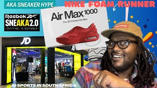 Nike foam runner  JD sport store in South Africa amp aka sneaker hype [upl. by Ravid]