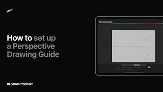 How to set up a Perspective Drawing Guide in Procreate [upl. by Maffa]