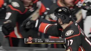 Anaheim Ducks  NHL 17 Goal Horn and Celebration [upl. by Nnayelhsa395]