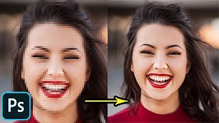 How to depixelate images And Convert Into High Quality Photo in Photoshop 2020easytricks [upl. by Elma]