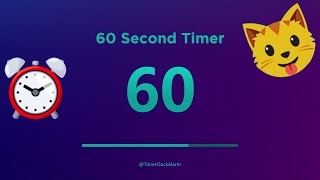 🔴 60 Second Timer 🔴 Countdown with Alarm [upl. by Markiv]