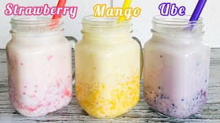 Gulaman Tapioca Milk Drink I Filipino Street quotSamalamigquot [upl. by Naujej125]