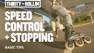 How to Control Speed  Stop on Inline Skates  Inline Skating Tips [upl. by Nnylhsa703]