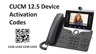 CUCM 125 Activation Code Phone Registration Process [upl. by Lorry496]