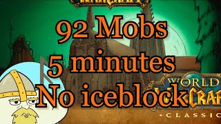 WoW Classic  Mage Boost SM Cathedral  No Iceblock 5 min run 92 kills Optional Boss kills [upl. by Maguire]