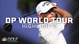 DP World Tour Highlights DP World Tour Championship Round 4  Golf Channel [upl. by Ziagos]