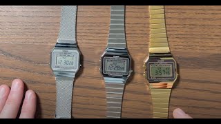 Casio A700 models compared A700WEM A700WE A700WEG [upl. by Anerrol]