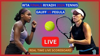 Coco Gauff Vs Jessica Pegula LIVE Score UPDATE Womens Tennis 2024 WTA Finals Riyadh Nov 03 2024 [upl. by Parry803]