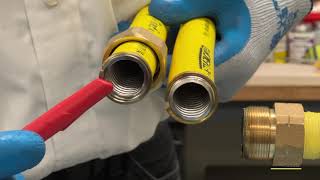 How to Install HOMEFLEX CSST Flexible Gas Pipe [upl. by Ocirederf213]