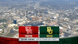 2021 Final Four intro CBS  Houston vs Baylor  432021 [upl. by Kissee]