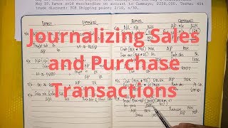 Basic Accounting  Journalizing Sales and Purchase Transactions Part 2 [upl. by Yddeg]