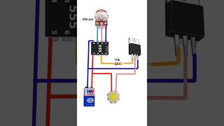 LED dimmer circuit 555 using shortsfeed short shortsvideo shorts electronic [upl. by Aisined]