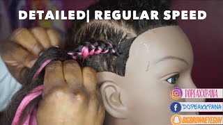 BEST Beginner Feed in Braid Tutorial EVEERRRRR  REGULAR SPEED [upl. by Cimbura]