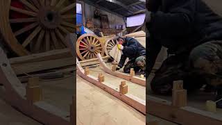 The process of making a wooden sled [upl. by Moreen]