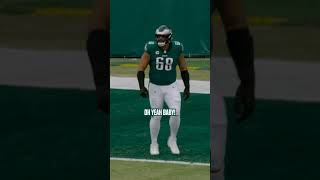 Jordan Mailata laughing during Saquons 60yd TD run is DIABOLICAL 💀 shorts [upl. by Asinla152]