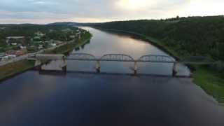 Drone Video of Covered Bridge in Florenceville New Brunswick [upl. by Lustig]