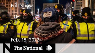 CBC News The National  Police move in to end Ottawa protest [upl. by Hump]