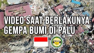 VIDEO SAAT BERLAKUNYA GEMPA BUMI LIKUIFAKSI DAN TSUNAMI DI PALU INDONESIA [upl. by Adey]