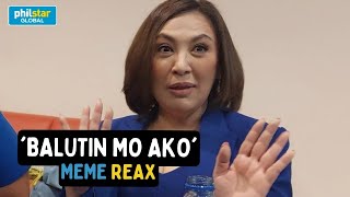 Mega Star Sharon cuneta reacts to Balutin mo ako meme [upl. by Elleined]