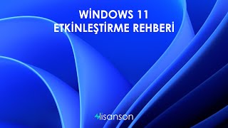 Windows 11 Pro Etkinleştirme Rehberi  LisansON [upl. by Sosna]