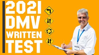 DMV Written Test 2021  DMV Practice Test 2021 60 Questions with Explained Answers [upl. by Serene]