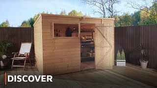 DISCOVER  Shiplap Tongue and Groove Pent Shed Tour [upl. by Loree]