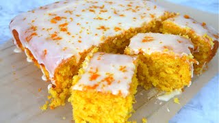 Very Moist Orange Cake Recipe  Orange Cake in the Blender [upl. by Ethe]