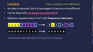 Lossy and Lossless RLE Compression [upl. by Egres505]