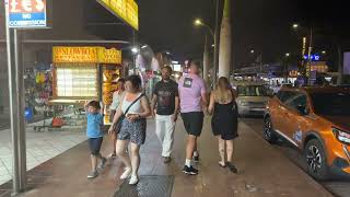 Exploration walk in Corralejo Fuerteventura  night during The Fiesta del Carmen festival of 2023 [upl. by Hollington]