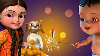 தீபாவளி Deepavali Song  Tamil Rhymes for Children  Infobells [upl. by Eissirhc38]