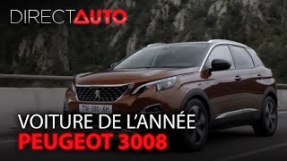 PEUGEOT 3008  élue voiture de lannée [upl. by Inafetse]