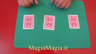 Il gioco delle 3 carte giochi di prestigio trucchi carte tre [upl. by Octavius]