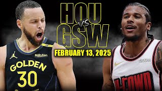 Golden State Warriors vs Houston Rockets Full Game Highlights  February 13  NBA Regular Season [upl. by Nnyladnarb]