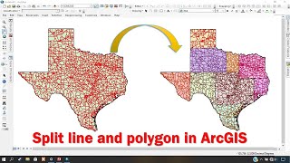 split line and polygon in ArcGIS [upl. by Older33]