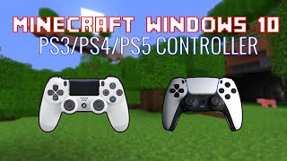 How To Use Dual Sense Controller with Minecraft Windows 10 Edition on PC [upl. by Adranoel]