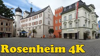 Rosenheim Germany Walking tour 4K [upl. by Bax]