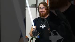 Worlds First ProtoLightsaber  Hacksmith Industries Shorts [upl. by Kenlee]