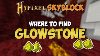 Where to find GLOWSTONE in Hypixel Skyblock [upl. by Neddie149]