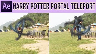 After Effects Tutorial  Harry Potter Apparition Portal Teleport Effect [upl. by Latia]