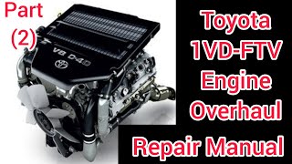 Part11VDFTV V8 45L Engine Rebuilding Repair Manual Of Toyota Land Cruiser [upl. by Mackey]